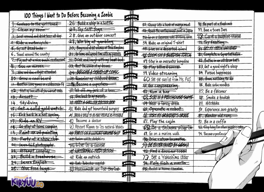 Zombie 100 ~Zombie ni Naru Made ni Shitai 100 no Koto~ Chapter 58 Bahasa Indonesia